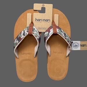 Hari Mari Scouts Flip Flops Woodland Camo Mens 12